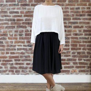 Mimu Maxi peek skirt, black, size S